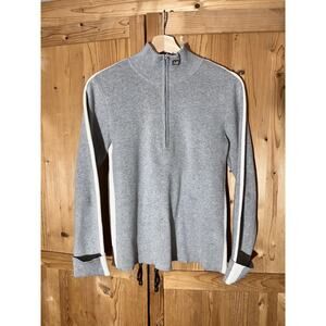 VTG Y2K Polo Jean Company Ralph Lauren Women's Quarter Zip Ribbed Sweater Sz L